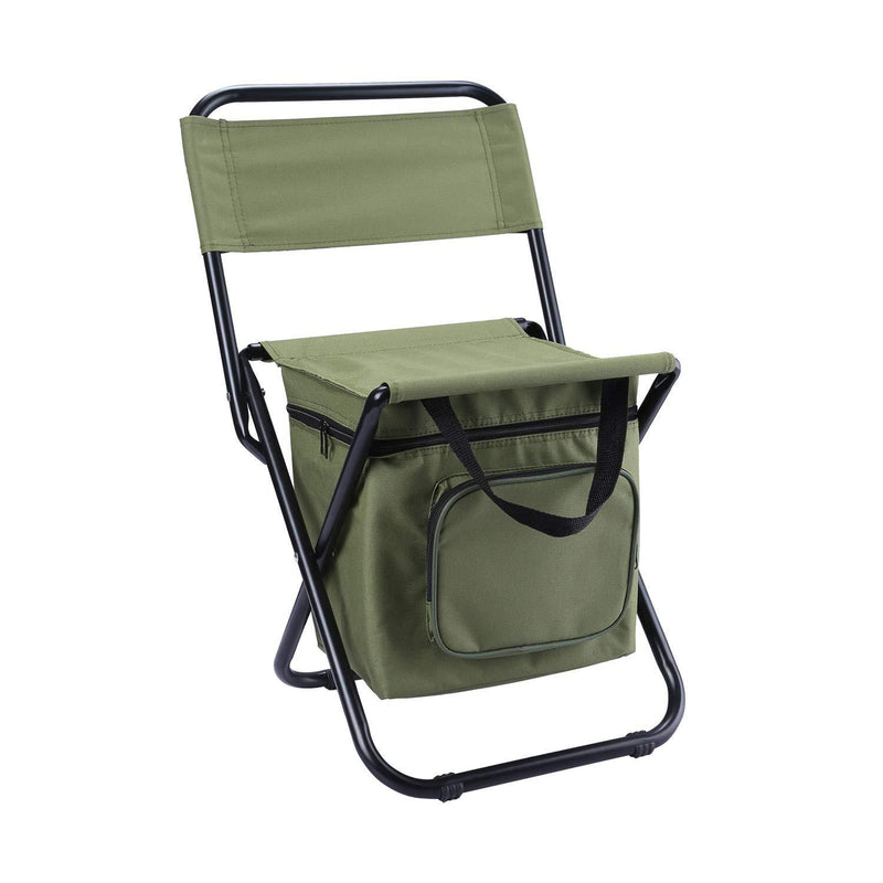 Folding Beach Chair Backpack with Insulation Cooler Bag – Portable & Durable Outdoor Chair
