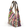Shoulder Bag - Genuine Leather Striped Handbag – Retro & Elegant Everyday Bag