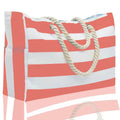 Large Waterproof Beach Bag with Zipper – Sandproof, Lightweight & Durable Tote