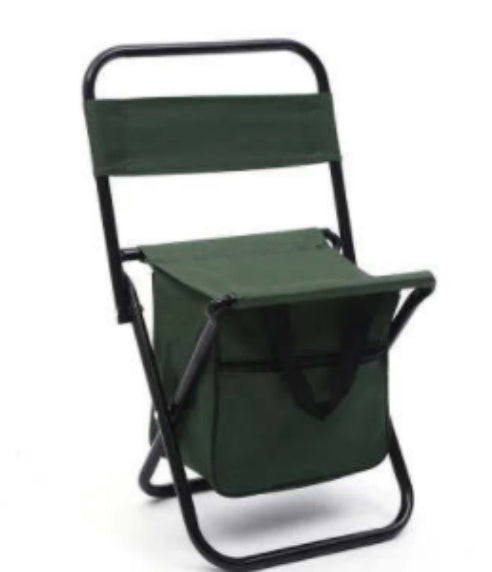 Folding Beach Chair Backpack with Insulation Cooler Bag – Portable & Durable Outdoor Chair