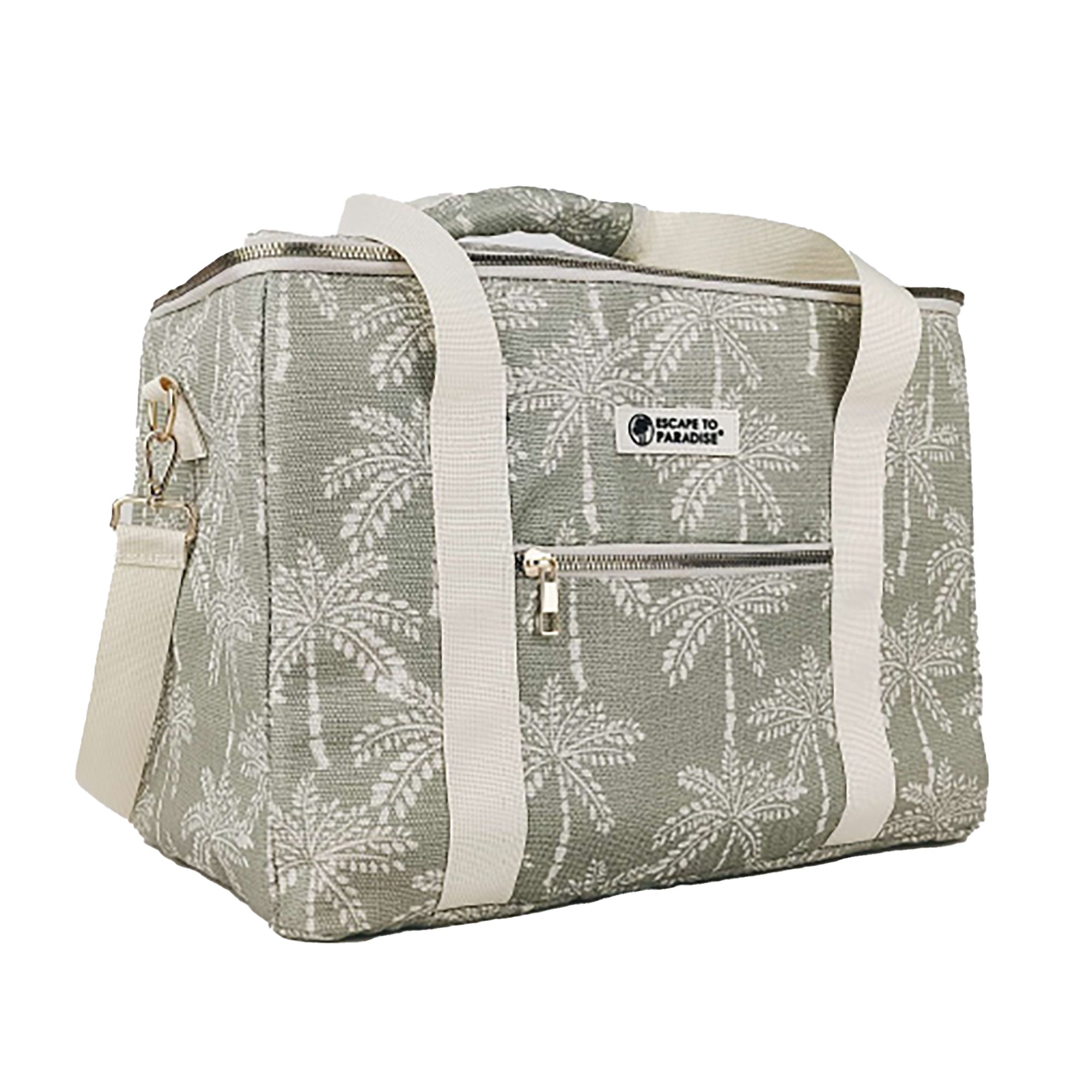 Cooler Bag-Large-Cabana Palms Sage-0