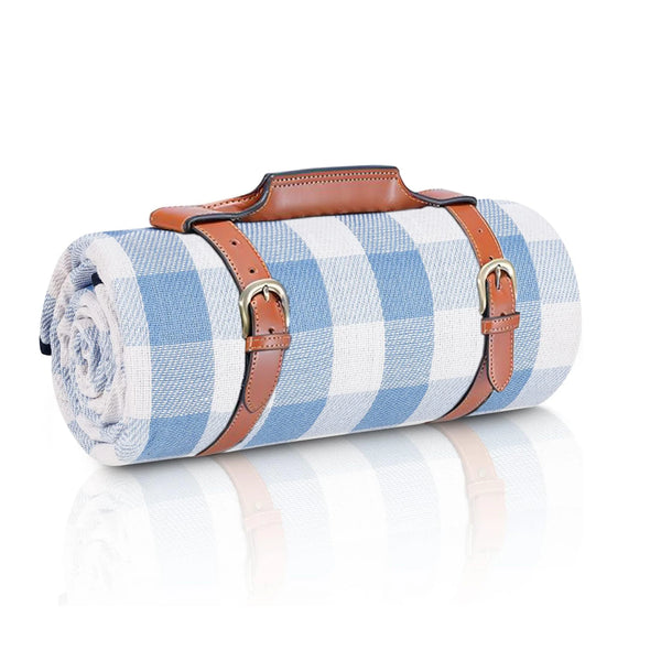 Waterproof Outdoor Picnic Mat – Colorful Plaid Stripe